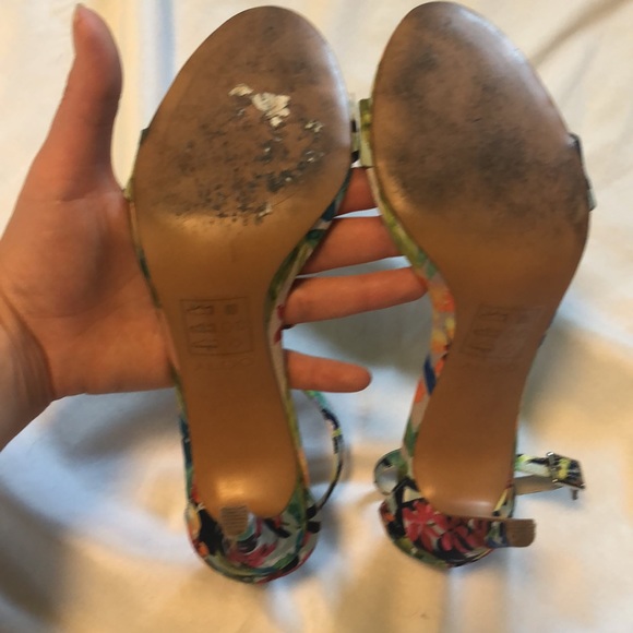 Aldo Floral Ankle Strap Heels 8.5 - Picture 8 of 12